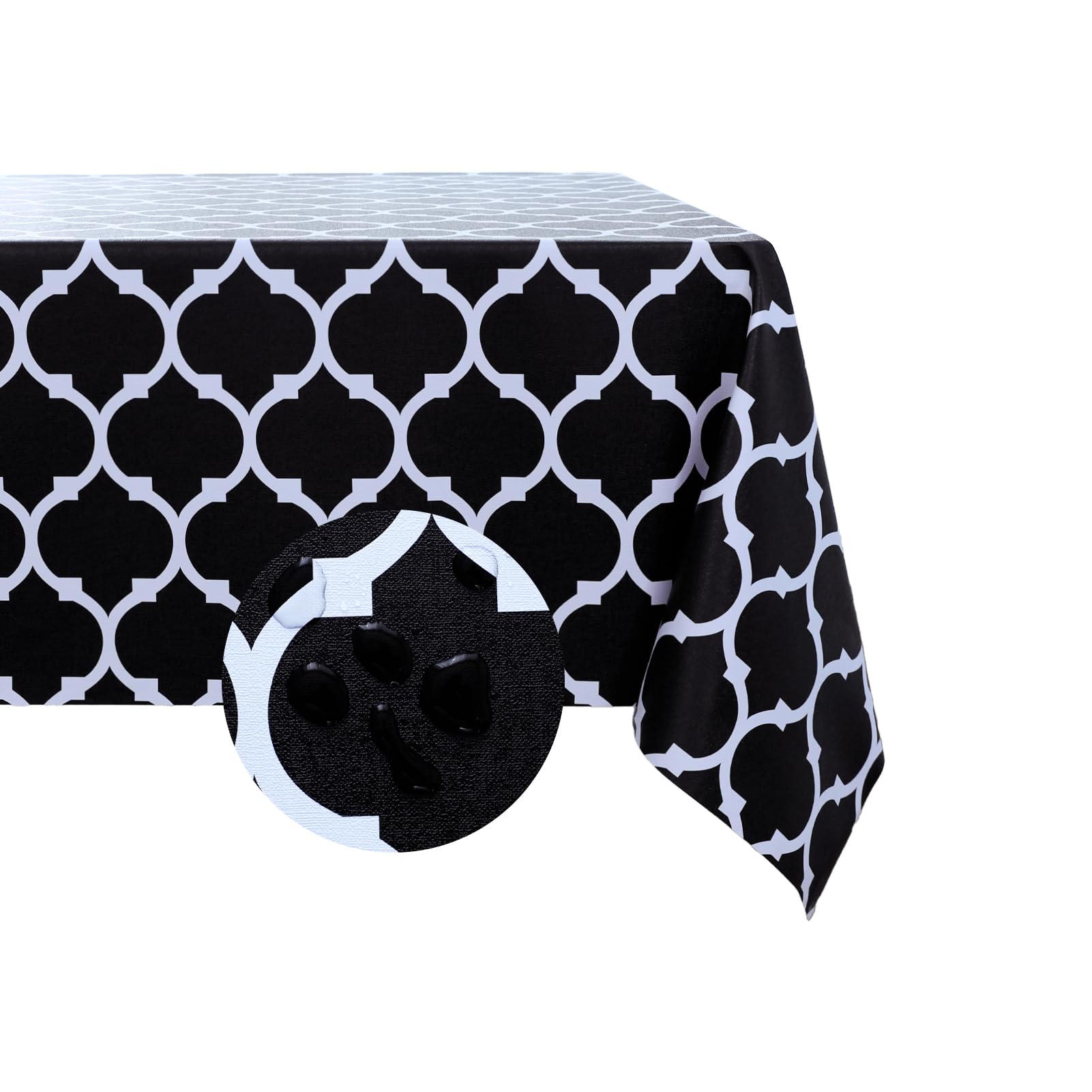 Amazon｜Romanstile 長方形プラスチックテーブルクロス 100%防水 防油